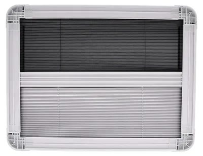 Obrázek produktu pro Okenní ventilátor pro karavan, moskytiéra, hliník, sklo, nastavitelný