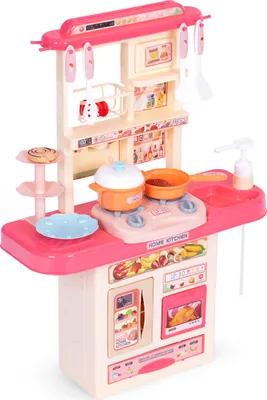 Immagine prodotto di Cucina per bambini con suoni, rosa | 10 accessori