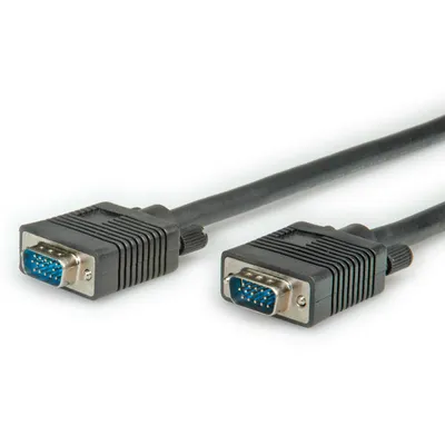 Produktbild von Roline 11.04.5210 Videokabel für Monitor - 10 m - ja - 1 x HD-15 VGA - 1 x HD-15 VGA - Schwarz