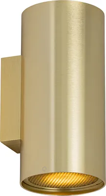Zdjęcie produktu dla QAZQA – Design Kinkiet designerski złoty I mosiężny okrągły 2-punktowy – Sab Honey I salon I sypialnia I Up & Down – aluminium okrągły – odpowiedni do LED GU10