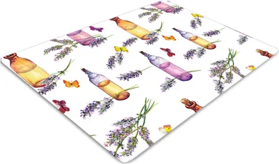 Produktbild von Stuhlunterlage Bürostuhlunterlage 120 cm x 90 cm Bodenmatte Bürostuhlunterlage - Lavendel Öl