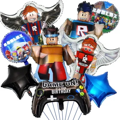 Imagen del producto de Decoraciones para cumpleaños: set de 9 unidades, globos de aluminio