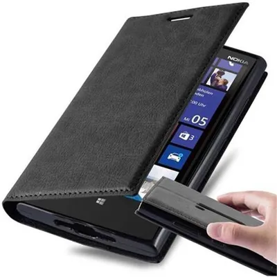 Image de Cadorabo Housse pour Nokia Lumia 920 Housse de protection en noir Etui pour téléphone portable Case Cover Fermeture magnétique