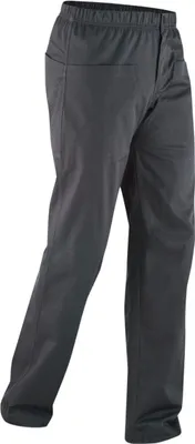Schwarze Kletter- und Boulderhose "Me Dome Pants" von Edelrid; mit elastischem Bund und Taschen.