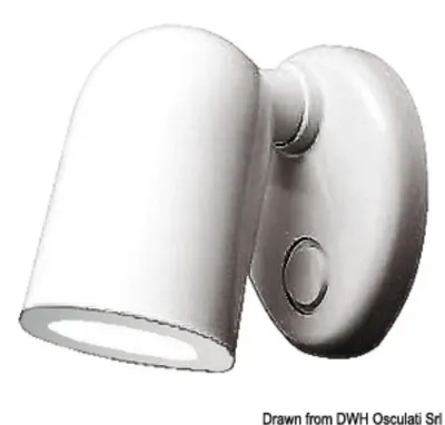Produktbild von Batsystem Tube Spotlicht weiß ABS 12 LEDs - Osculati 13.868.10