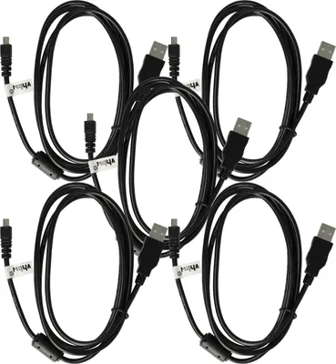 Produktbild von vhbw 5x USB-Kabel Ersatz für Nikon UC-E6 für Kamera, Camcorder - Datenkabel, 150 cm
