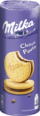 Zdjęcie produktu dla Milka Choco Pause czekoladowe podwójne herbatniki z kremowym nadzieniem 260g