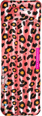 Image de Matelas gonflable Léopard Rose or