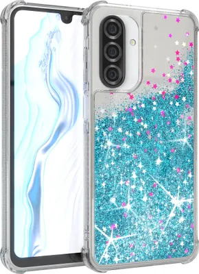 Produktbild von EAZY CASE - Glitzer Hülle kompatibel mit Samsung Galaxy A26 Glitzer Schutzhülle, Soft Case, Backcover Transparent mit Motiv