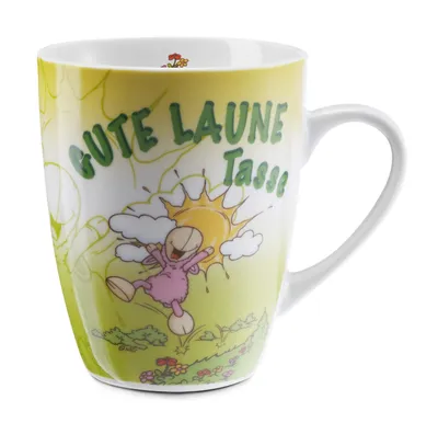Produktbild von NICI Tasse Gute Laune Tasse Kaffeetasse, Becher, Schaf, Geschenk, Kaffeebecher, 270 ml, 39891