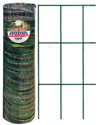 Obrázok produktu pre Elektrozváraná sieť na oplotenie pre zvieratá, pozinkovaná a potiahnutá zelenou plastovou vrstvou, s okami 76 x 63 mm, rolka 25 m – 61 cm