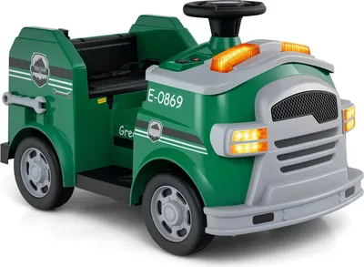 Image de Camion de pompiers électrique 12V pour enfants avec extincteur jouet