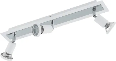 Zdjęcie produktu dla EGLO Sarria, Powierzchniowe spot oświetlenie, Niewymienialne źródło światła, 10 W, 3000 K, 400 lm, Chrom, Biały