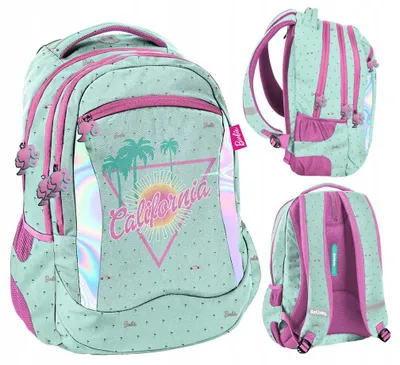 Produktbild von BeUniq Barbie California Schulrucksack Jugend Mintgrün