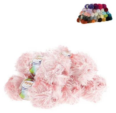 5 x 100g Strickgarn Yumos pastellrosa