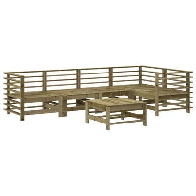 Produktbild von 6-tlg. Garten-Lounge-Set Imprägniertes Kiefernholz