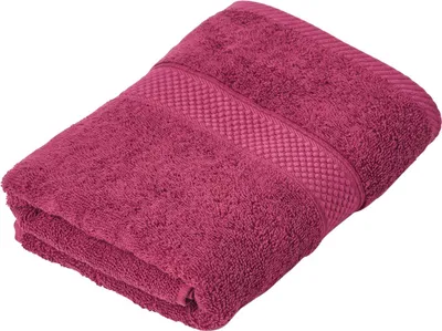 Produktbild von HOMESCAPES Handtuch aus 100% türkischer Baumwolle 500g/m² 50x90cm - dunkelrot