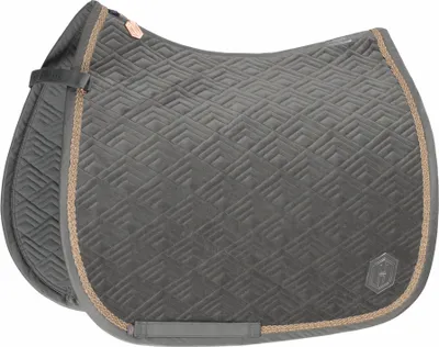 Produktbild von Eskadron HERITAGE Schabracke " VELVET EMBLEM " Form - Dressur Farbe - earl grey