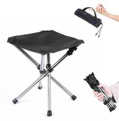 Produktbild von Tragbarer Campinghocker - Klappbar und Teleskopisch für Outdoor-Aktivitäten