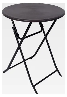 Produktbild von Klapptisch für Balkon und Garten, Grau Schwarz, Maße HxBxT: 74 x 60 x 60 cm