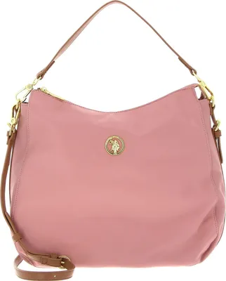 Image de U.S. POLO ASSN. sac à épaule Houston Hobo Bag Rose / Tan saumon