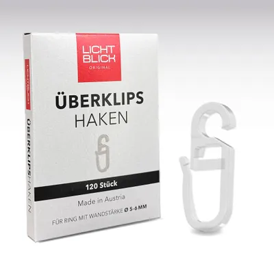 Produktbild von Lichtblick Überklipshaken  120 Stück für Ring ø 6 mm