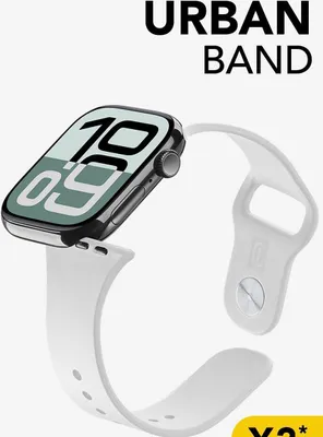 Produktbild von Cellularline Urban Band - Apple Watch 42/44/45/49 mm, Band, Smartwatch, Weiß, Apple, Watch 42/44 mm, Silikon