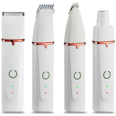 Produktbild von Tierhaarschneider 4 in 1 Kleine Haustiere Pflege-Schermaschine Hundeschermaschine Katzen-Nagelfeile Elektrischer multifunktionaler Cutter für Tiere