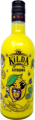 Produktbild von Kilda Limón Zitronen Sahnelikör mit Tequila 70 cl 17% Vol. Likör