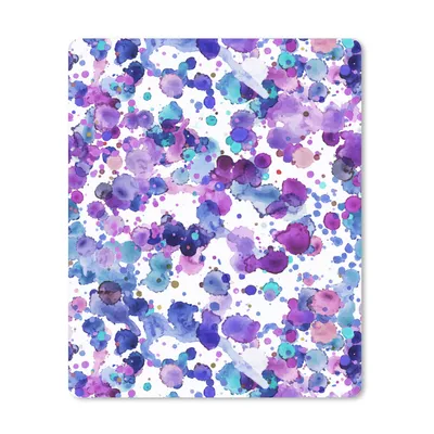 Produktbild von MuchoWow® Mauspad Mousepad Aquarell - Muster - Lila 30x40 cm - Mousepads - Maus Mat - Pad - Mausunterlage - Mausmatten