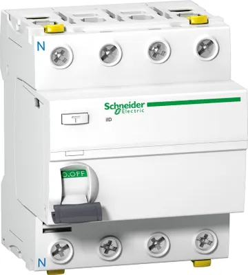 Immagine prodotto di Interruttore differenziale iID-40-4-30-AC 40A 4 poli 30mA Tipo AC Schneider A9Z11440