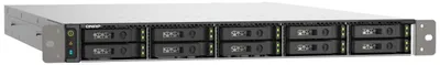 Produktbild von QNAP TS-h1090FU - NAS-Server - 10 Schächte - Rack - einbaufähig - SATA 6Gb/s / PCIe (NVMe) / U.2 - RAID RAID 0, 1, 5, 6, 10, 50, JBOD, 60 - RAM 64 GB - 25 Gigabit Ethernet / 2.5 Gigabit Ethernet - iSCSI Support - 1U
