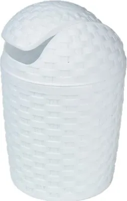 Produktbild von Weißer Schwingdeckeleimer 5 Liter, Rattan Lock Material