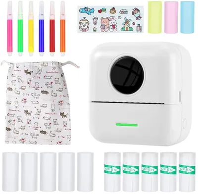 Image de Mini-imprimante thermique portable Azomor avec Bluetooth pour smartphone et accessoires