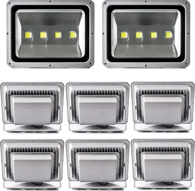 Produktbild von 8pcs 200W LED Fluter Außen Strahler Flutlicht,Greenmigo Kaltweiß Wasserdicht IP65 Super Helles Sicherheitsbeleuchtung für Garten,Hof,Lager,Platz,Plakatwand