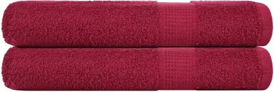 Produktbild von Saunatücher FROGN 2 Stk. Bordeaux 80x200 cm 360 g/m²