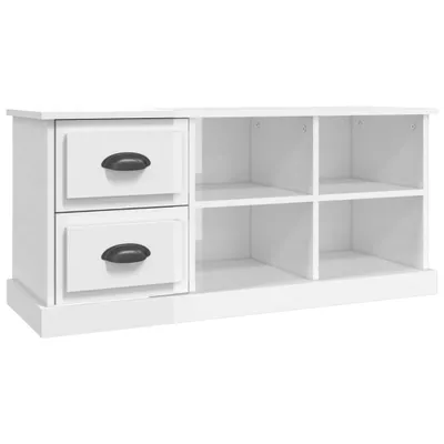 Produktbild von vidaXL TV-Schrank Hochglanz-Weiß 102x35,5x47,5 cm Holzwerkstoff