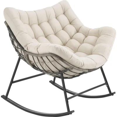 Produktbild von tectake® Schaukelstuhl Tami 93 x 99,5 x 89 cm