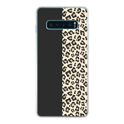 Produktbild von MuchoWow® Handyhülle Schutzhülle Hülle für Samsung Galaxy S10 Plus Tiere - Muster - Panther Silikon Softcase Handy Hülle - Schutzhülle