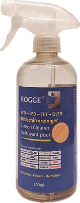 Produktbild von ROGGE Original Bildschirmreiniger 500ml. Nachhaltig-Effizient-Sparsam