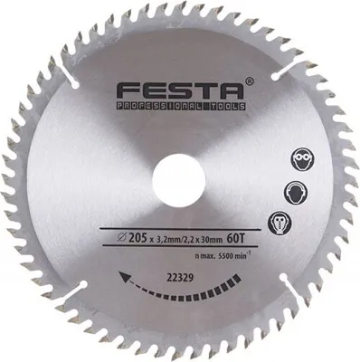 Produktbild von Kreissägeblatt für Holz TCT 205mm/3. 2/30/60