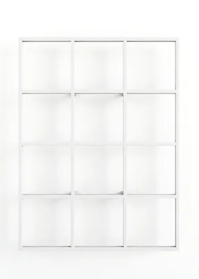 Produktbild von Minimalistisches Wandregal RIVO aus hochwertigem Metall | Weiß| Metallbude