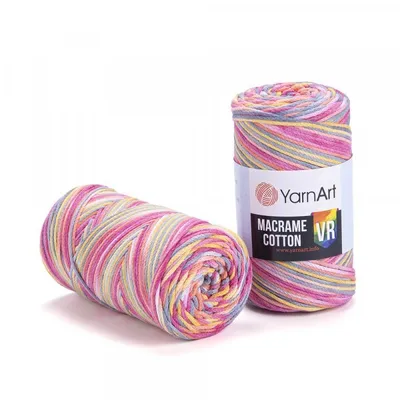 Produktbild von YarnArt Makramee-Garn 3mm – Farbe 913 | Baumwollmischung für Deko, Taschen & DIY | Weich & formstabil - 250g
