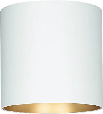 Produktbild von Deckenspot Weiß Gold Ø 12,7 cm GU10 Metall Modern Aufputz Deckenlampe