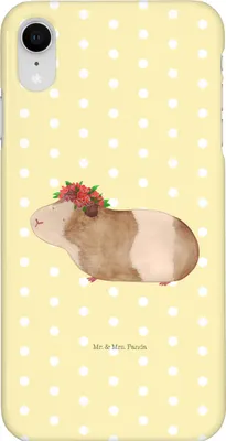 Produktbild von Mr. & Mrs. Panda Iphone XR Handyhülle Meerschweinchen Weisheit - Gelb Pastell - Geschenk, Premium Kunststoff, Wunderland, Lustige Sprüche, Motivation, Handy Case, Spruch
