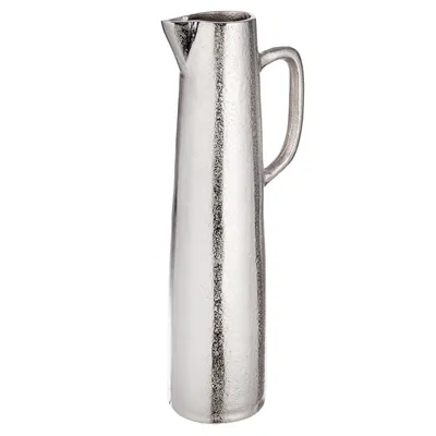 Produktbild von Gilde Henkelvase, "Brocca", Aluminium, silberfarben, VE 1, H. 39.5 cm, D. 10.5 cm 69722 4063387697221