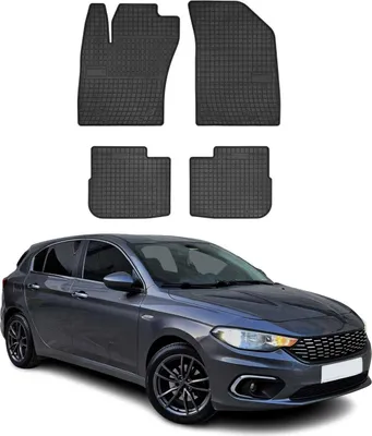 Produktbild von 2016-2020 Fiat Tipo Schrägheck Fußmatten Gummi Schwarz 4 tlg