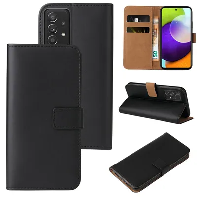 Produktbild von Handyhülle für Samsung Galaxy A52 / A52 5G / A52s 5G Klapphülle Bookcase Flip Cover Hülle Handy Tasche Etui Farbe: Schwarz