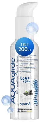 Immagine prodotto di JOYDIVISION Aquaglide Massage + Glide neutro - combinazione di lubrificante e gel da massaggio, 200 ml