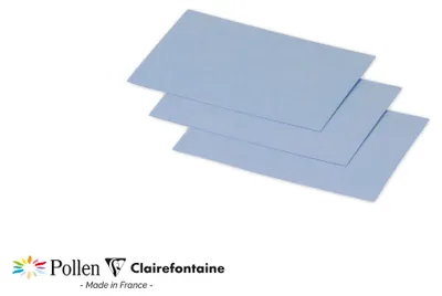 Image de Pollen by Clairefontaine Mini carte 70 x 95 mm, bleu lavande